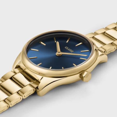 Montre Cluse Féroce Mini Steel, Blue, Gold