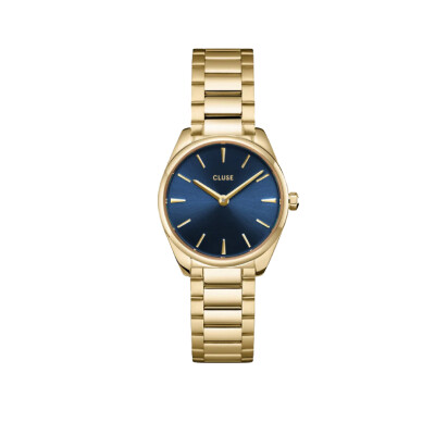 Montre Cluse Féroce Mini Steel, Blue, Gold