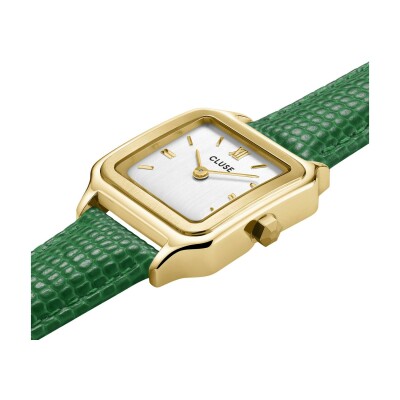 Montre Cluse Gracieuse Petite Emerald Green Lizard/Gold