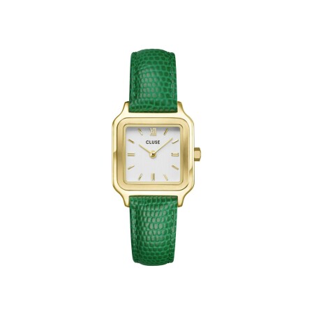 Montre Cluse Gracieuse Petite Emerald Green Lizard/Gold