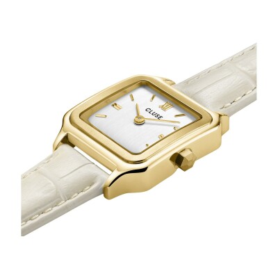 Montre Cluse Gracieuse Petite Marshmallow Croco/Gold