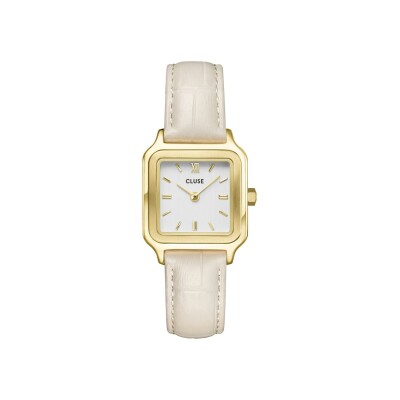 Montre Cluse Gracieuse Petite Marshmallow Croco/Gold