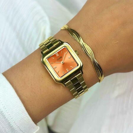 Montre Cluse Gracieuse Petite Steel, Apricot, Gold Colour