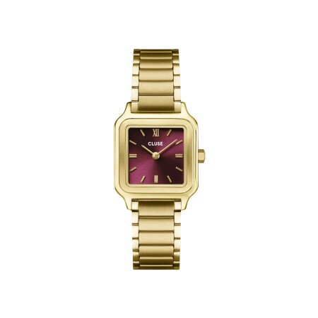 Montre Cluse Gracieuse Petite Steel, Dark Cherry, Gold Colour