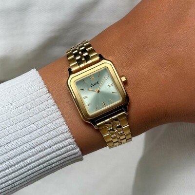 Montre Cluse Gracieuse Petite Watch Steel, Sage Green, Gold Colour