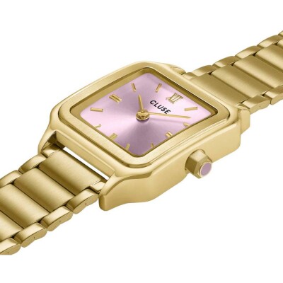 Montre Cluse Gracieuse Petite Watch Steel, Mauve Pink, Gold Colour