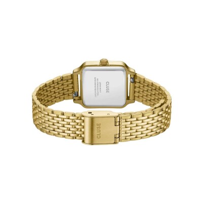 Montre Cluse Gracieuse Petite Watch Steel, Lace Textured, Gold Colour