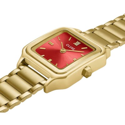 Montre Cluse Gracieuse Petite Watch Steel, Watermelon Red, Gold Colour