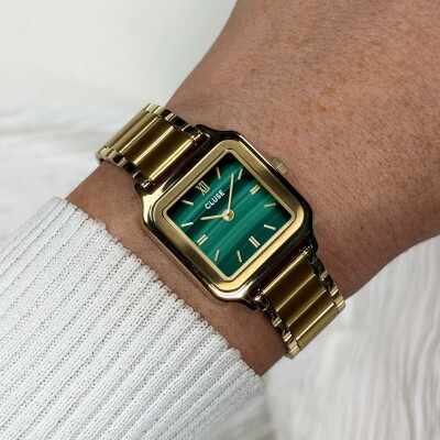Montre Cluse Gracieuse Petite Watch Steel, Green, Gold Colour