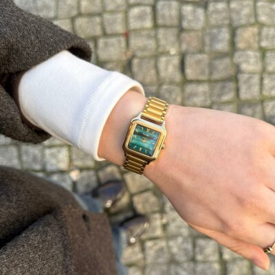 Montre Cluse Gracieuse Petite Watch Steel, Green, Gold Colour