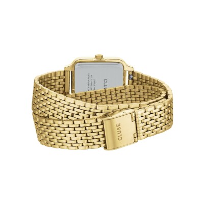 Montre Cluse Gracieuse Watch Double Steel, Wine, Gold Colour