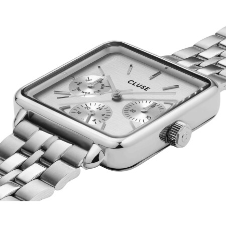 Montre Cluse La Tétragone Steel, Full Silver Colour