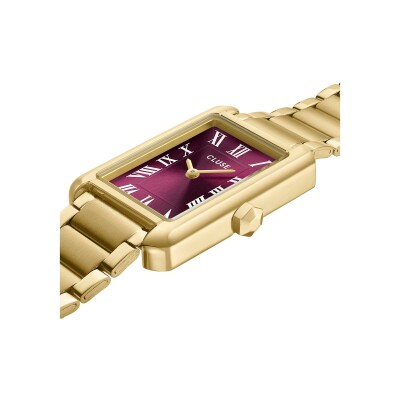 Montre Cluse Belisenna Watch Steel, Wine, Gold Colour