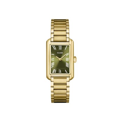 Montre Cluse Belisenna Watch Steel, Olive, Gold Colour