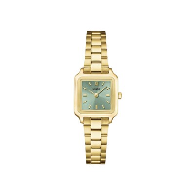 Montre Cluse Gracieuse Mini Watch Steel, Sage Green, Gold Colour