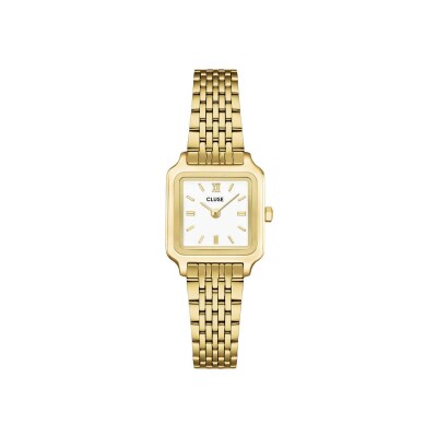 Montre Cluse Gracieuse Mini Watch Steel, White, Gold Colour