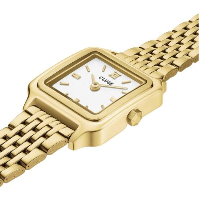 Montre Cluse Gracieuse Mini Watch Steel, White, Gold Colour