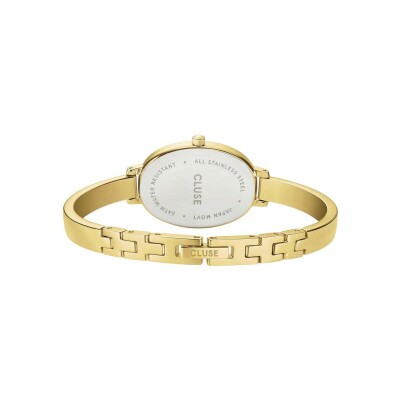 Montre Cluse L'Ovale Watch Steel, White, Gold Colour