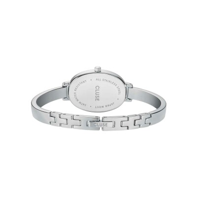 Montre Cluse L'Ovale Watch Steel, White, Silver Colour