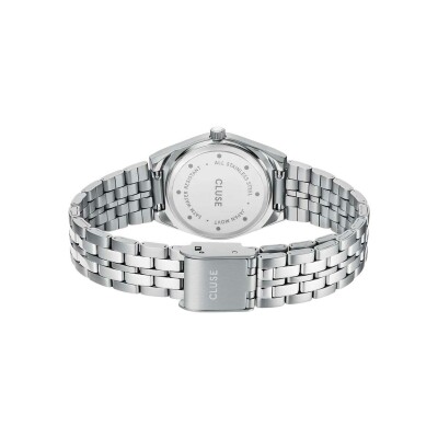 Montre Cluse Retro 70s Mini Watch Steel, Sage Green, Silver Colour