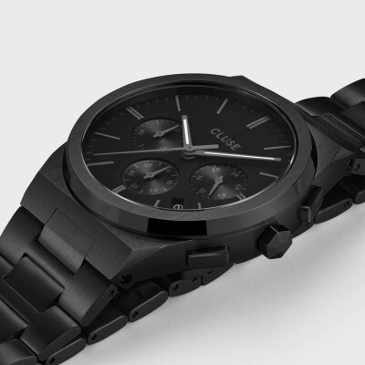 Montre Cluse Vigoureux Chrono Steel, Full Black