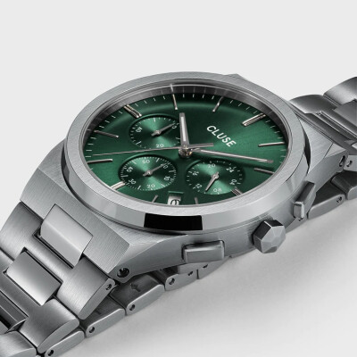 Montre Cluse Vigoureux Steel Green, Silver