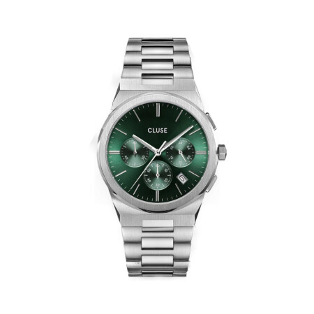 Montre Cluse Vigoureux Steel Green, Silver