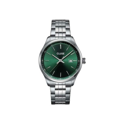 Montre Cluse Anthéor Watch Steel Green, Silver Colour