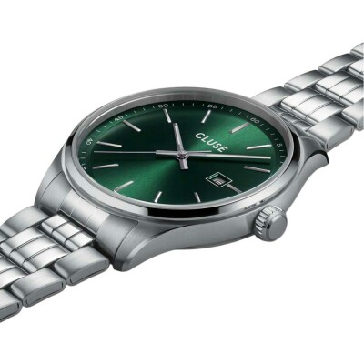 Montre Cluse Anthéor Watch Steel Green, Silver Colour