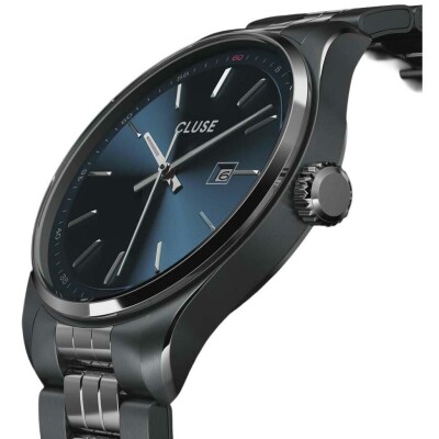 Montre Cluse Anthéor Watch Steel Blue, Silver Colour