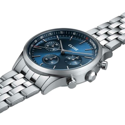 Montre Cluse Anthéor Multifunction Watch Steel Blue, Silver Colour