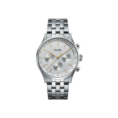 Montre Cluse Anthéor Multifunction Watch Steel, Silver Colour, Two-Tone