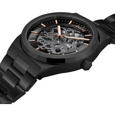 Montre Cluse Vigoureux 40 Watch Steel, Full black