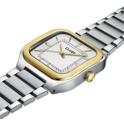 Montre Cluse Quadrus Watch Steel, Silver, Two-Tone