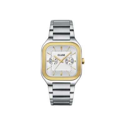 Montre Cluse Quadrus Multifunction Watch Steel, Silver, Two-Tone