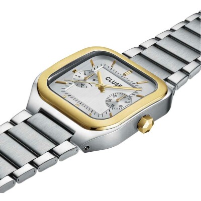 Montre Cluse Quadrus Multifunction Watch Steel, Silver, Two-Tone