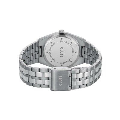 Montre Cluse Retro 70's Watch Steel, Light Blue, Silver Colour