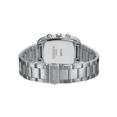 Montre Cluse Quartaut Chrono Watch Steel, Green, Silver Colour