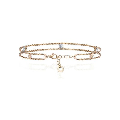 Bracelet Burato Solitaire en or jaune et diamants