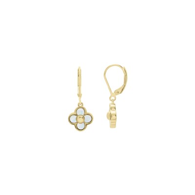 Boucles d'oreilles Charles Garnier Légende en argent doré et nacre