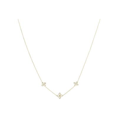 Collier Charles Garnier Passion en argent doré et oxyde de zirconium