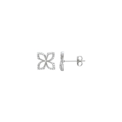 Boucles d'oreilles Charles Garnier Passion en argent et oxyde de zirconium