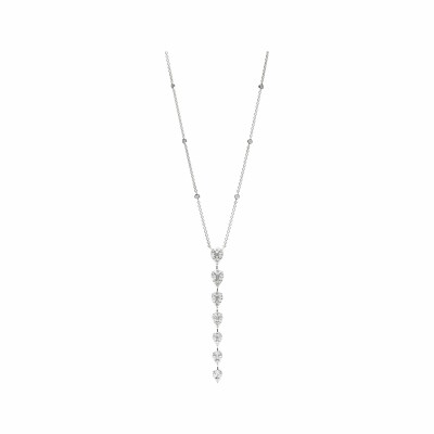 Collier Greta en or blanc et diamants