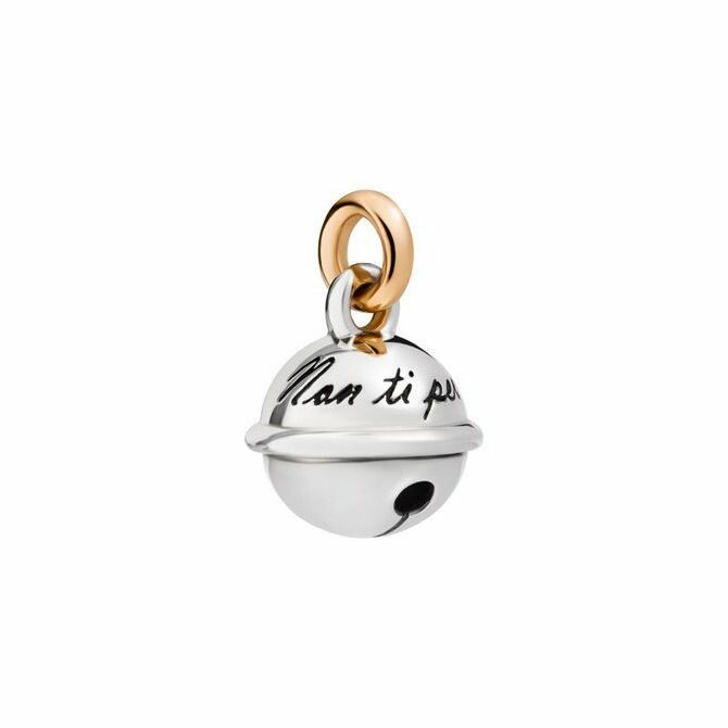 Pendentif DoDo Grelot Non ti perdere en Argent et or rose