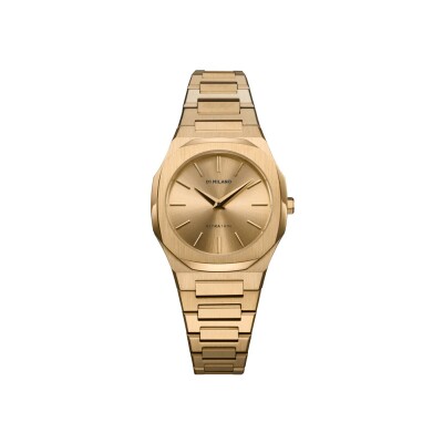 Montre D1 Milano Ultra Thin Zephyr Gold