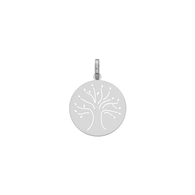 Pendentif en or blanc