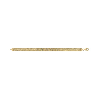 Bracelet en or jaune, 18.5cm