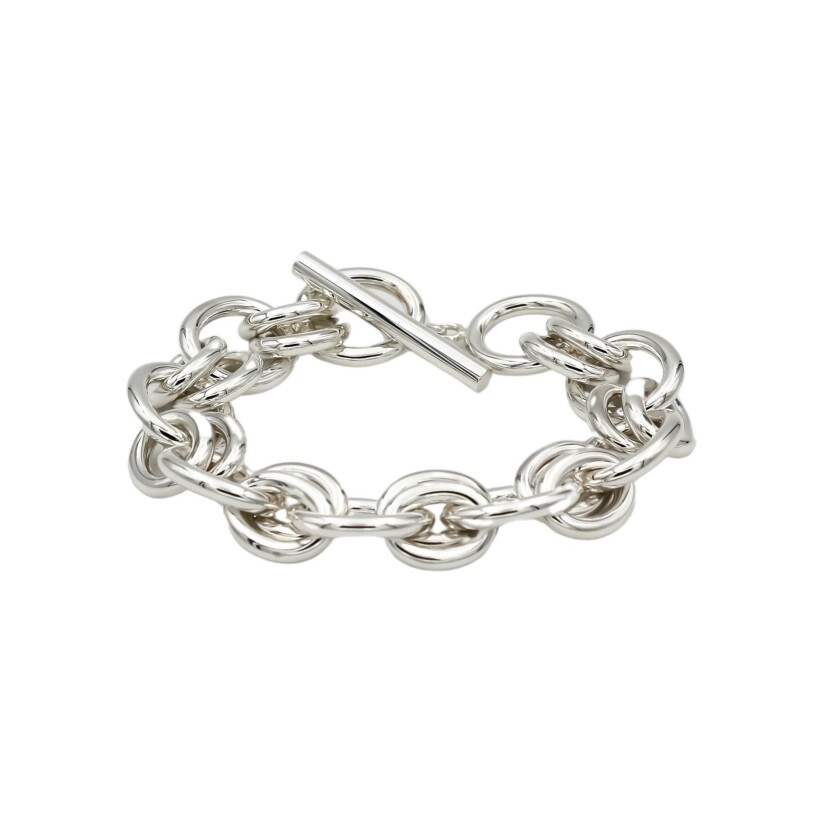 Bracelet alterné en argent