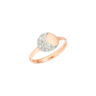 Bague DoDo Moon And Sun en or rose et diamants