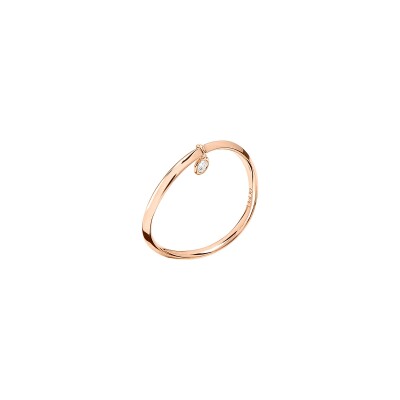 Bague Dodo Essentials en or rose et diamant
